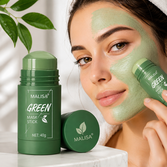 MALISA® Mască Facială Verde – Stick – Curățare Profundă & Îngrijire