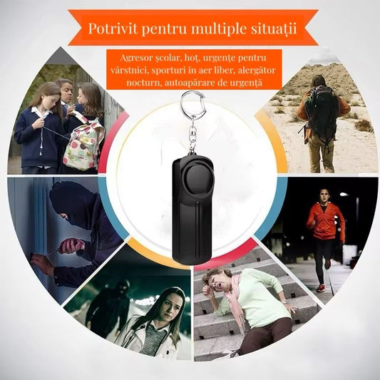 Breloc cu alarmă puternică pentru autoapărare