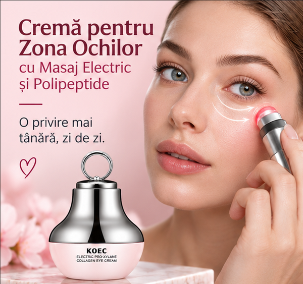 Cremă pentru Zona Ochilor cu Masaj Electric și Polipeptide