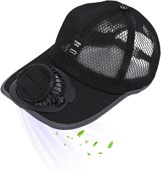 Șapcă cu ventilator solar – Răcoare instant în zilele caniculare