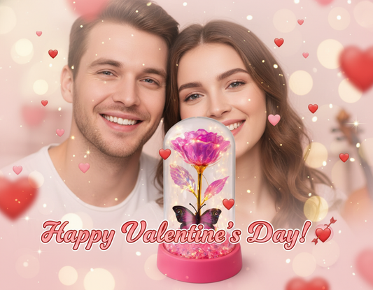 Trandafir Etern cu LED – Decor Elegant pentru Casă sau Cadou